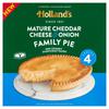 Holland's Mature Cheddar Cheese & Onion Family Pie