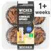 Wicked Kitchen 4 Chocolate Cupcakes
