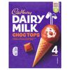 Cadbury Chocolate Top Ice Cream Cones 4 X 100Ml