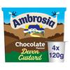 Ambrosia Chocolate Flavour Devon Custard 4X120g
