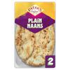 Patak's Flame Baked Plain Naan Breads 2 Pack