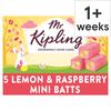 Mr Kipling Lemon & Raspberry Mini Batts 5 Pack