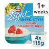 Muller Light Greek Style Strawberry Yogurt 4X115g