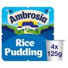 Ambrosia Creamed Rice Pudding 4 X 125G