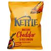 Kettle Mature Cheddar & Red Onion Potato Chips 130G
