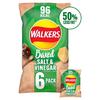 Walkers Baked Salt & Vinegar Crisps 6 X 22G
