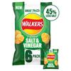 Walkers Less Salt Salt & Vinegar Crisp 6X25g