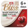 Muller Bliss Mascarpone Cherry 4 X 110G