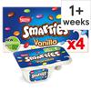 Smarties Split Pot Vanilla Flavour Yogurt 4X107g