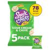 Snack a Jacks Sour Cream & Chive Multipack Rice Cakes Crisps 5x19g