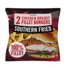 Iceland 2 Southern Fried Chicken Breast Fillet Burgers 240g