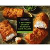 Iceland Luxury 4 Battered Chunky Haddock Loin Fillets 500g