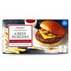 Oakhurst Cook From Frozen Beef Burgers 342g-6 Pack