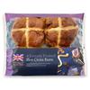 Specially Selected Luxury Fruited Hot Cross Buns 300g-4 Pack
