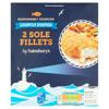 Sainsbury's Lightly Dusted Yellowfin Sole Fillets x2 265g