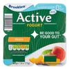 Brooklea Active Fat Free Peach Yogurt 4x115g