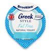 Brooklea Greek Style Fat Free Natural Yogurt 500g