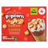 Giannis Toffee Popcorn Icecream Cones 4x67g