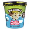 Ben & Jerrys Flipped Ice Cream Tub Vanilla Brownie 465ml