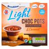 Brooklea Milk Chocolate & Caramel Light Choc Pots 4x80g