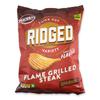 Snackrite Thick Cut Ridged Flame Grilled Steak Flavour Crisps 150g