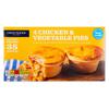 Crestwood Chicken & Vegetable Pies 4x150g