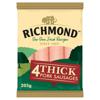Richmond 4 Thick Pork Sausages 205G