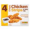 Oakhurst 4 Crispy Chicken Strips & BBQ Dip 230g