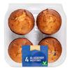 Village Bakery Blueberry Muffins 4 Pack