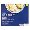 Morrisons Cod In Parsley Sauce & Mash
