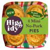 Higgidy Mini No-Pork Pies x4 176g