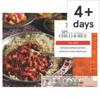 Tesco Spicy Beef Chilli & Rice 450G