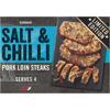 Iceland Salt & Chilli Pork Loin Steaks 320g