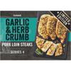 Iceland Garlic & Herb Crumb Pork Loin Steaks 320g
