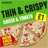 Iceland Thin and Crispy Cheese and Tomato Pizza 302g