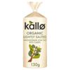 Kallo Organic Lightly Salted Wholegrain Rice Cake 130G