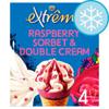 Extreme Raspberry Double Cream Ice Cream Cone 4X120ml