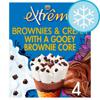 Extreme Brownies & Cream Cones 4 X 115Ml