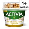 Activia Low Fat Yogurt Vanilla & Granola 165G