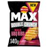 Walkers Max Double Crunch Bbq Ribs Crisps 140G