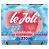 Le Joli Sparkling Raspberry Rhubarb Water 4 X 330Ml