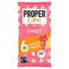 Propercorn Sweet Popcorn 6 Snack Packs