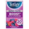 Tetley Super Fruit Boost Blueberry &R/Berry 20S 40G