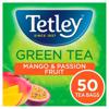 Tetley Green Tea Mango & Passion Fruit 50 Tea Bags 100G