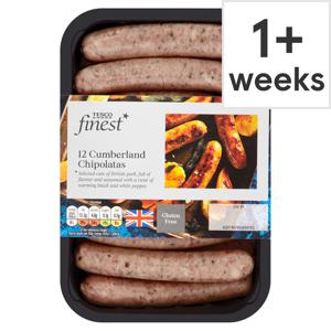 Tesco Finest 12 Cumberland Chipolata 375G