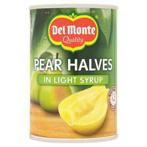 Del Monte Pear Halves In Syrup 420G