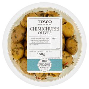 Tesco Chimmichurri Olives 150G