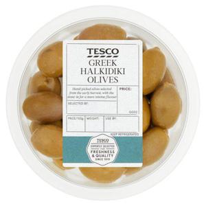 Tesco Greek Halkidiki Olives 170G