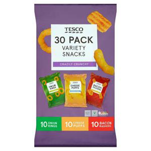 Tesco Mixed Snacks 30 Pack 530G