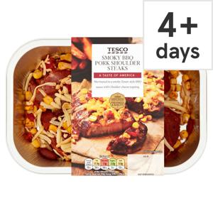 Tesco Smoky BBQ Pork Shoulder Steaks 325g